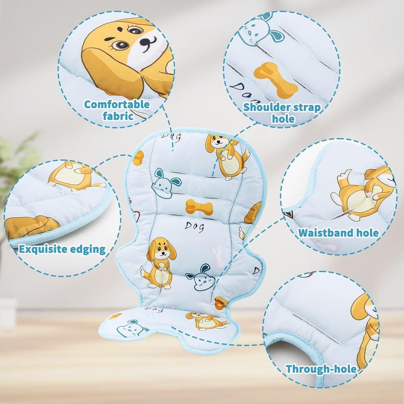 Runhike High Chair Cover Replacement Compatible with Ingenuity Soft Cushion with Anti-Slip Pad and Protecting Water Spills - Image 3